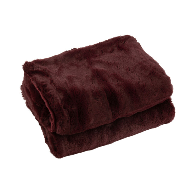 J-Line Plaid cutie polyester dark red 76884 large