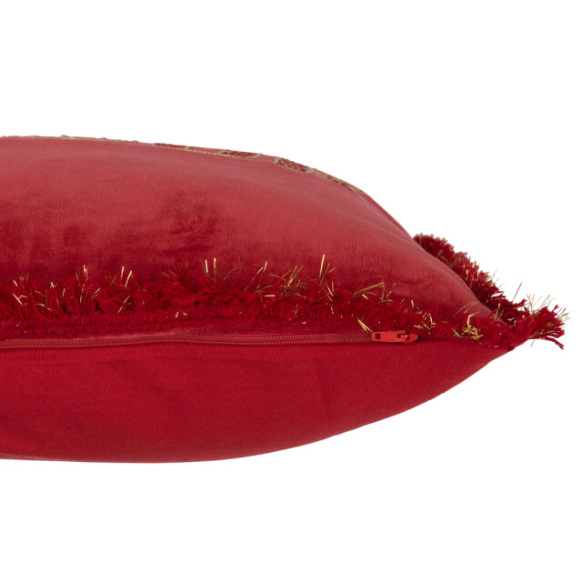 J-Line Cushion amour textile red/gold 38724 large