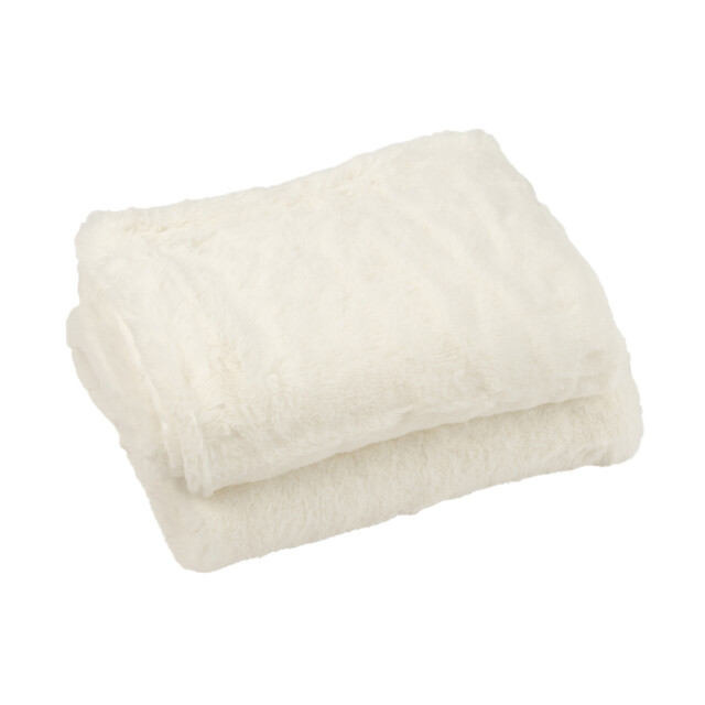 J-Line Plaid cutie polyester white 76871 large