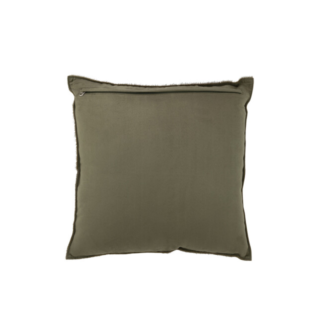 J-Line Cushion cowhair leather olive 36630 large