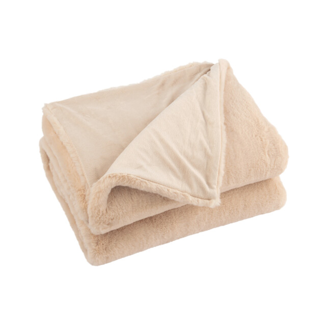 J-Line Plaid cutie polyester light camel 76873 large