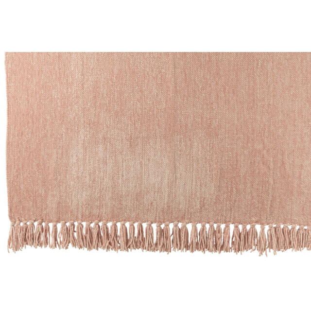J-Line Blanket chenille polyester light pink 57057 large