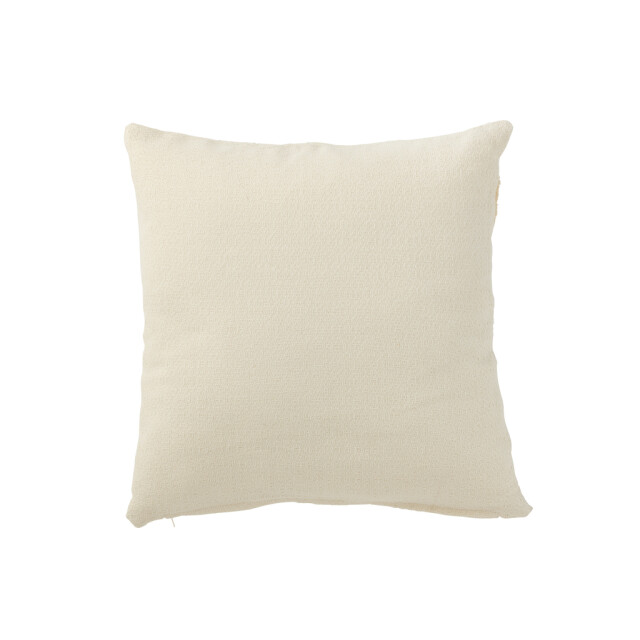 J-Line Cushion leaf textile white 34161 large