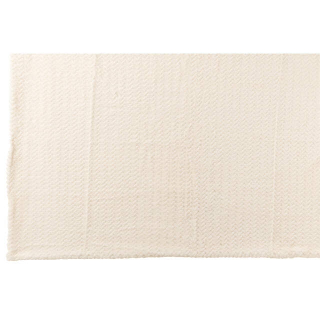 J-Line Blanket polyester white 56904 large