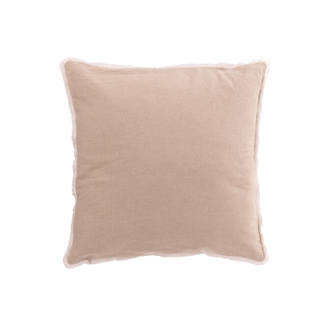 J-Line Cushion christmas trees tassels cotton greige/white 56513 large