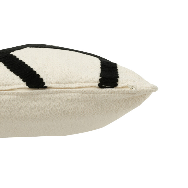 J-Line Cushion stripe textile white/black 34172 large