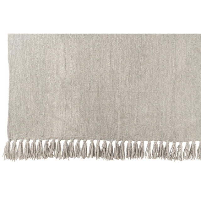 J-Line Blanket chenille polyester grey 57062 large