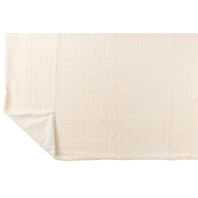 J-Line Blanket polyester white 56904 large