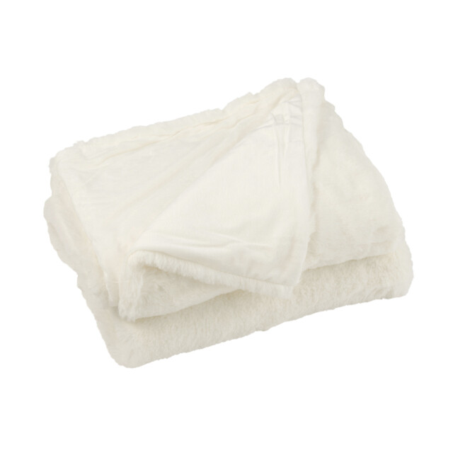 J-Line Plaid cutie polyester white 76871 large