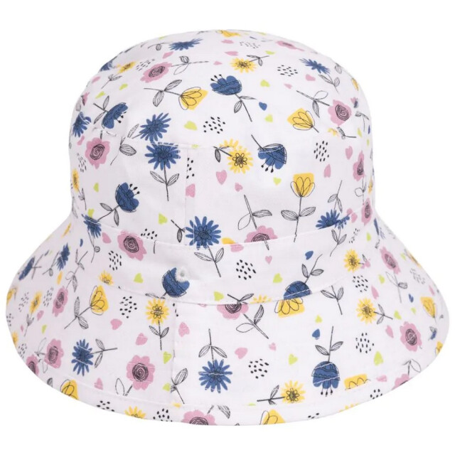 Trespass Kinder/kinder zebdee bloemen emmer hoed UTTP6615_whiteblueyellow large