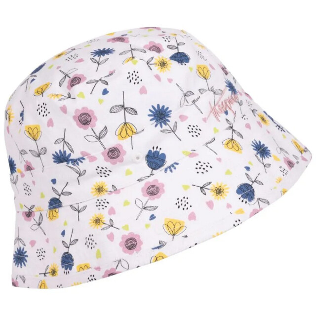 Trespass Kinder/kinder zebdee bloemen emmer hoed UTTP6615_whiteblueyellow large