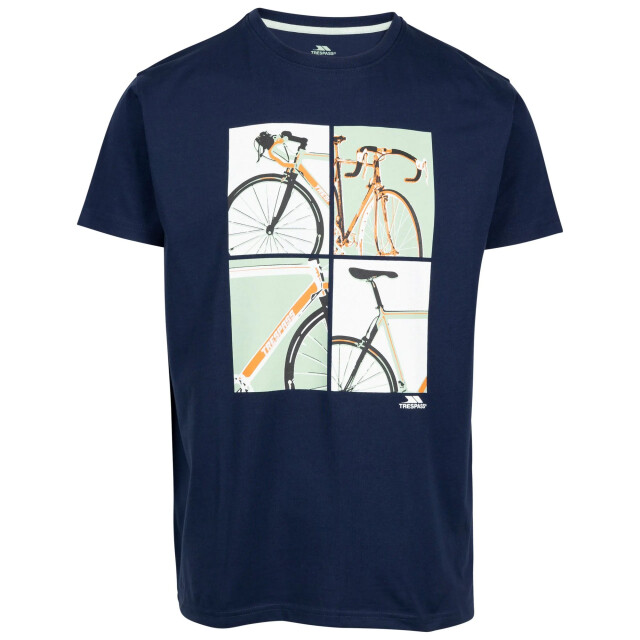 Trespass Heren chowder fiets t-shirt UTTP6612_navy large