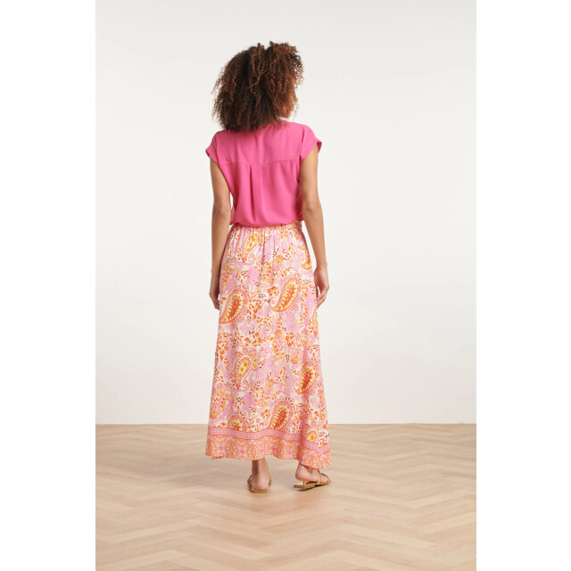 Smashed Lemon 24015 maxi zomerrok met paisley print | 24015-000-998 large