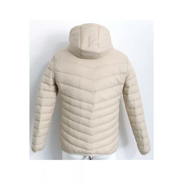 Frivilin Winterjas pufferjas voorzakken ecru L66N-EC large