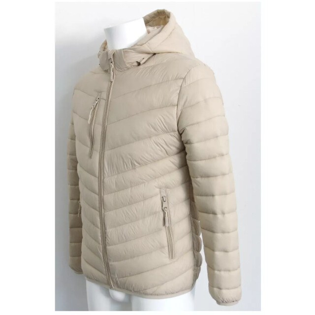 Frivilin Winterjas pufferjas voorzakken ecru L66N-EC large