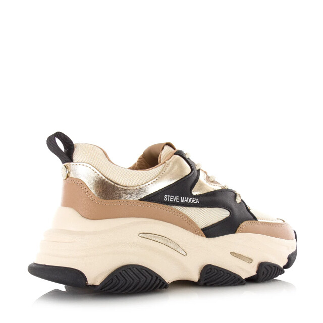 Steve Madden progressive khaki black lage sneakers dames SM19000096 04005 338 large