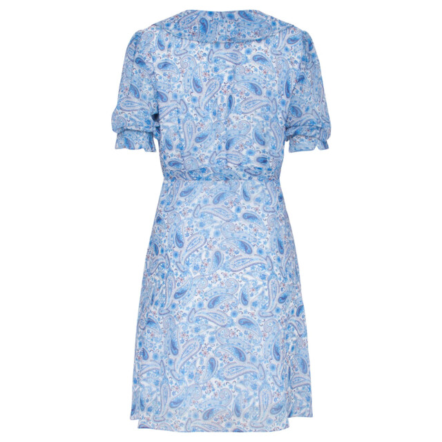 Smashed Lemon Zomerse chiffon jurk met overslag en ruffels in paisley 23113-000-625 large