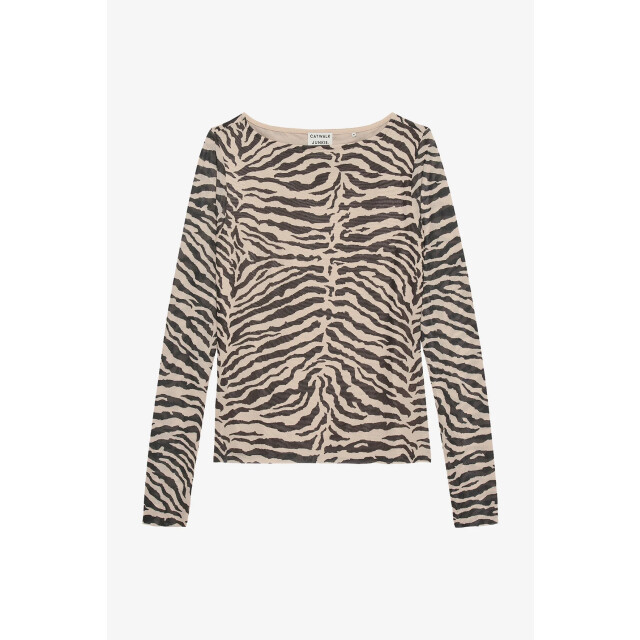 Catwalk Junkie 2503020408 zebra mesh long sleeve 2503020408 Zebra mesh long sleeve large