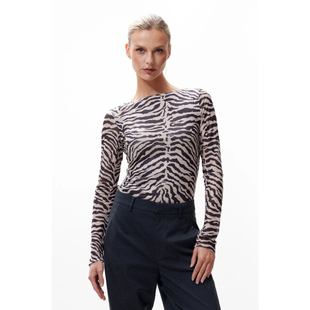 Catwalk Junkie 2503020408 zebra mesh long sleeve 2503020408 Zebra mesh long sleeve large