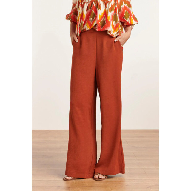 Smashed Lemon 23049-740 dames effen broek met hoge taille | 23049-740 large