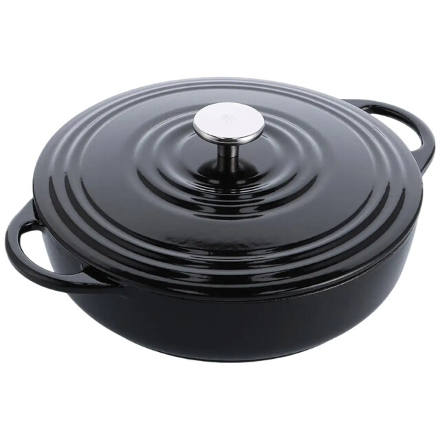 BK Cookware Bk bourgogne gietijzeren stoofpan laag jet black 28cm CC005954-001 large
