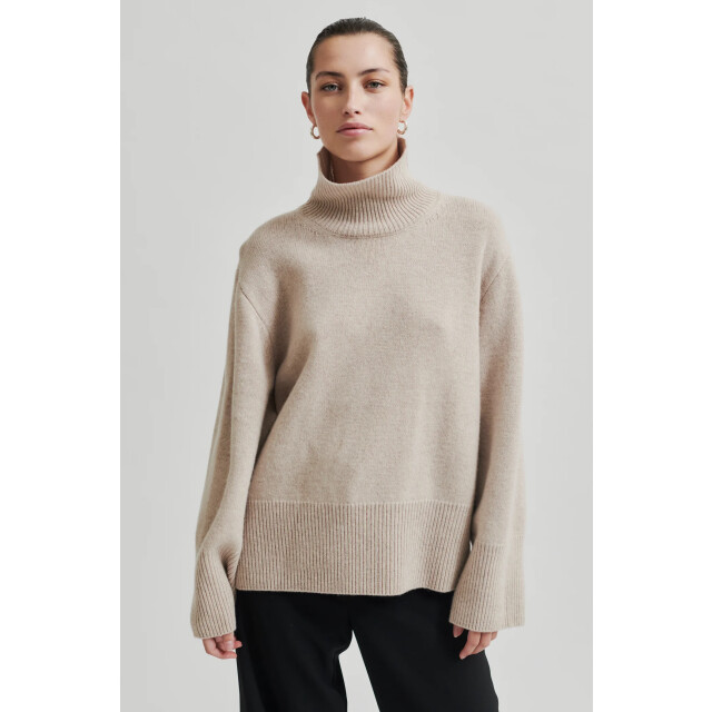 Second Female pullover alpha knit t-neck pumice 06712.938.0021 large