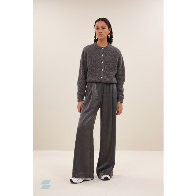 By-Bar Amsterdam cleo natural cardigan 25514004 835 dark grey melee 06741.970.0011 large