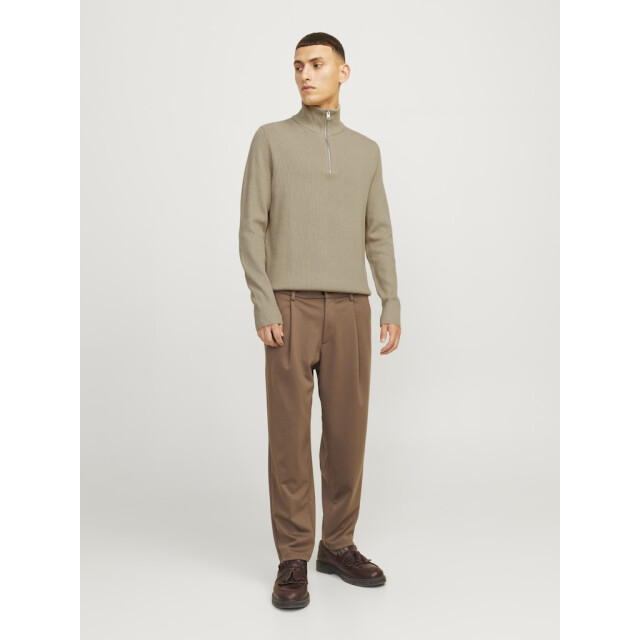 Jack & Jones jjeperfect knit half zip sn 12257773 crockery 05711.829.0087 large