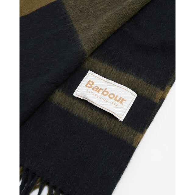 Barbour shawl lsc0483 bk 11 black/olive 06811.368.0001 large