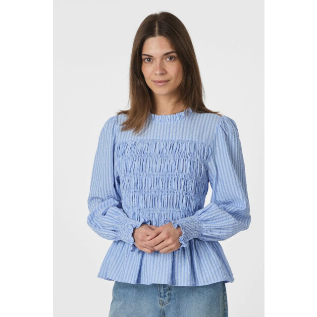 Neo Noir possa twist stripe blouse 166412 145 light blue 06615.210.0030 large