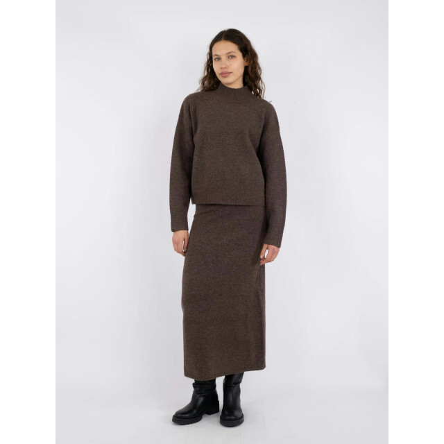 Neo Noir paulina knit blouse 159703 205 brown melange 06712.840.0131 large
