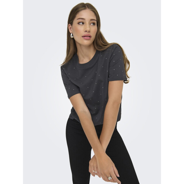 Only onlmonja s/s studs tee jrs 15340939 phantom 06011.980.0009 large
