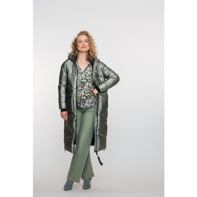 Geisha jacket mettalic long 58522-12 3 soft green met 06111.369.0102 large