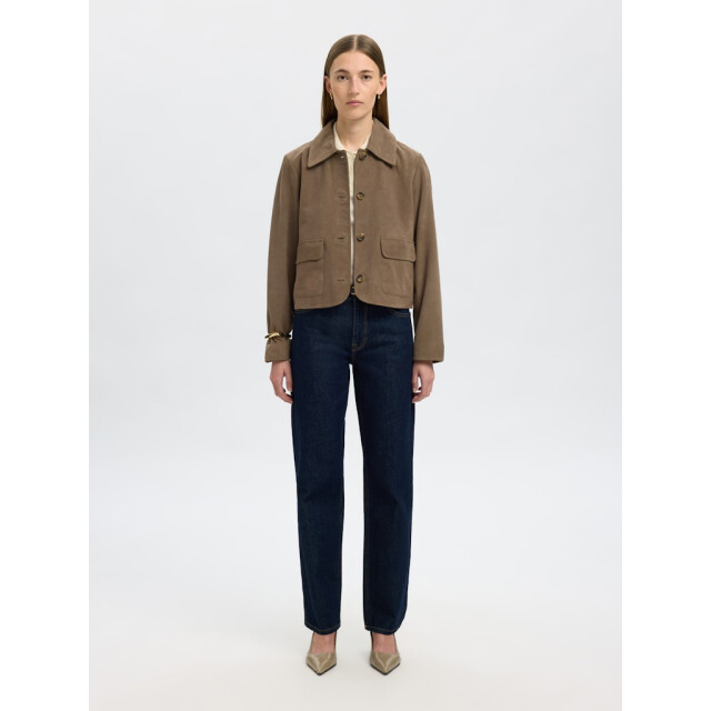 Selected Femme slfkaya suede jacket noos 16098274 fungi 06111.840.0043 large