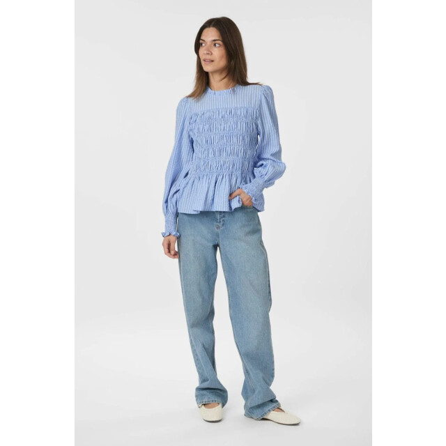 Neo Noir possa twist stripe blouse 166412 145 light blue 06615.210.0030 large