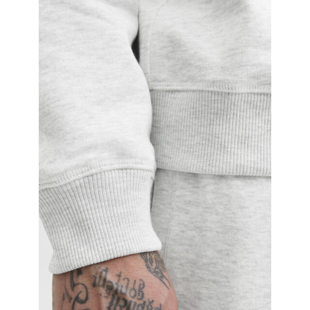 Jack & Jones jornorrebro emb sweat high neck sn 12282899 white melange 05735.100.0004 large