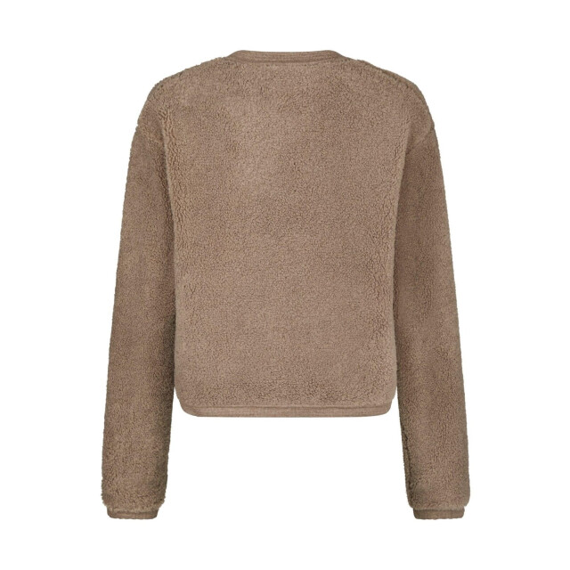 Neo Noir limo fluffy knit cardigan 161963 125 dark sand 06741.820.0066 large