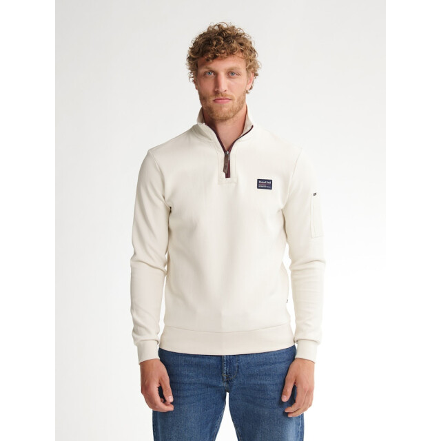 Petrol Industries men sweater collar zip m-3050-swc364 0112 seashell 05791.112.0001 large