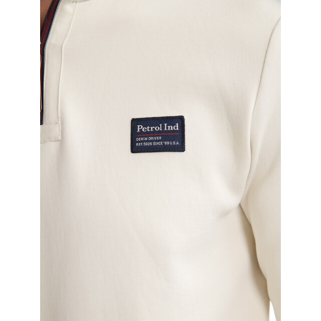 Petrol Industries men sweater collar zip m-3050-swc364 0112 seashell 05791.112.0001 large