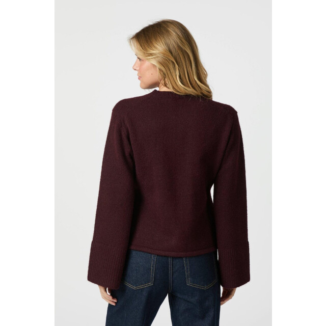 Neo Noir marie louise knit cardigan 164837 682 wine 06741.680.0005 large