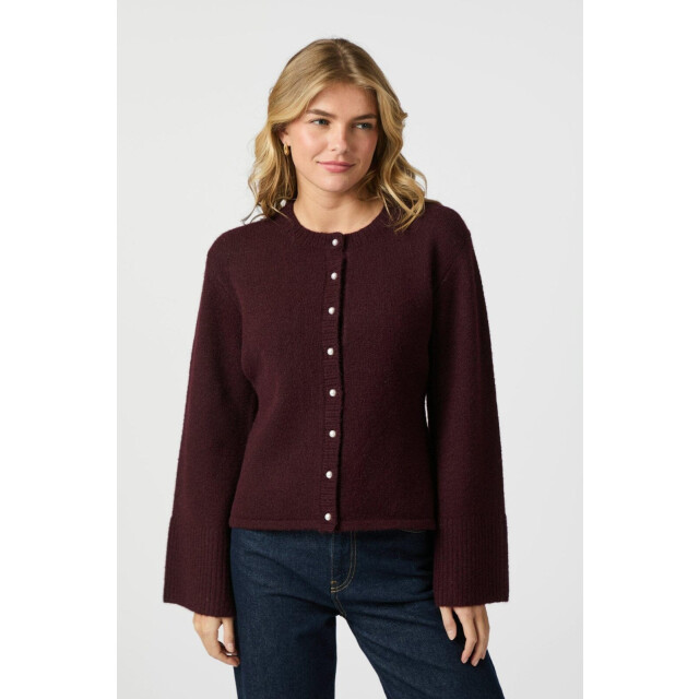 Neo Noir marie louise knit cardigan 164837 682 wine 06741.680.0005 large