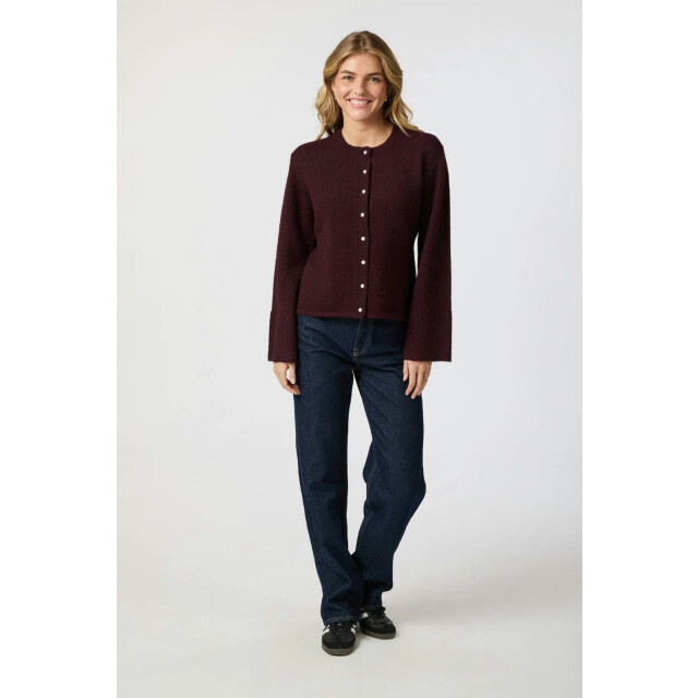 Neo Noir marie louise knit cardigan 164837 682 wine 06741.680.0005 large