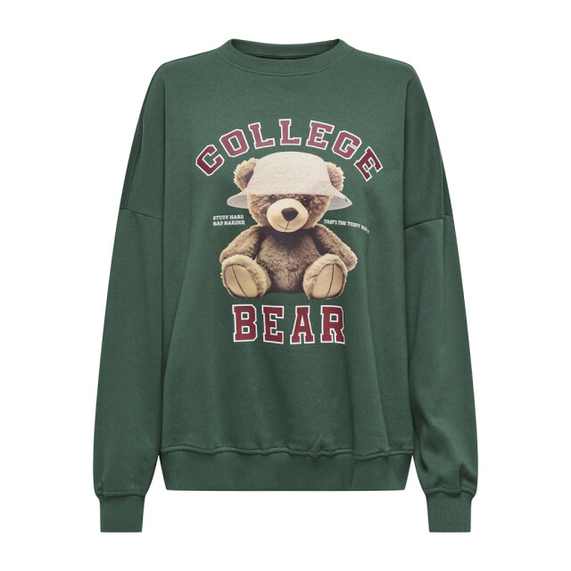 Only onlbila l/s bear o-neck swt 15356052 pineneedle 06721.369.0004 large