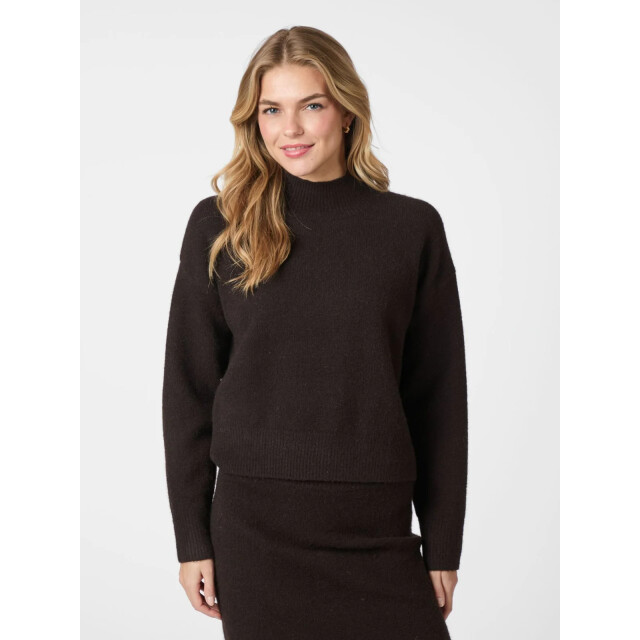 Neo Noir paulina knit blouse 159703 676 dark brown 06712.840.0130 large