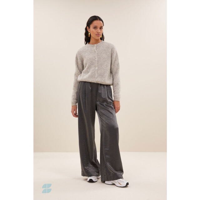 By-Bar Amsterdam cleo natural cardigan 25514004 815 light grey melee 06741.941.0007 large