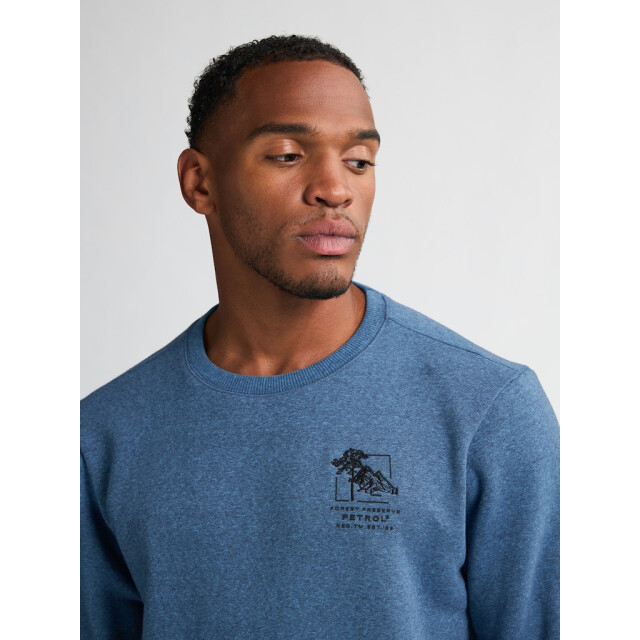 Petrol Industries men sweater round neck m-3050-swr309 5190 indie blue 05735.240.0013 large