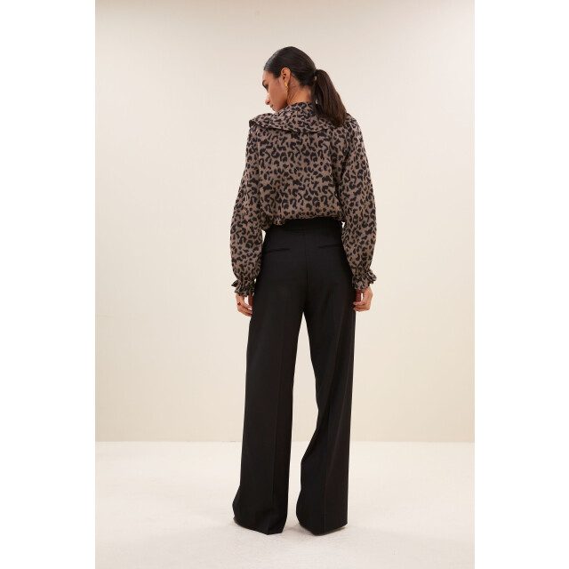 By-Bar Amsterdam gia leo blouse 25512054 1701 brown leo 06615.849.0010 large