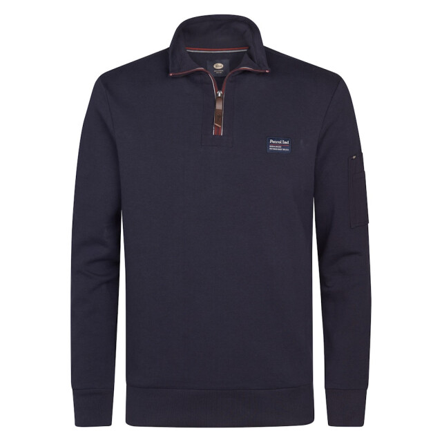 Petrol Industries men sweater collar zip m-3050-swc364 5092 royal 05791.261.0027 large