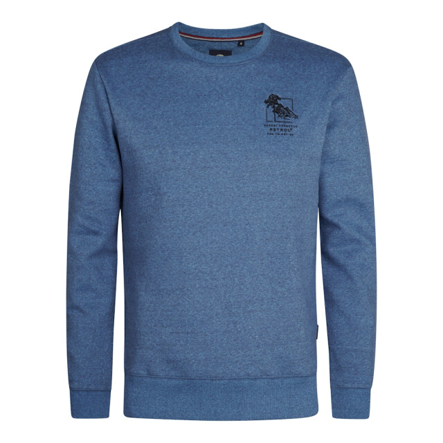 Petrol Industries men sweater round neck m-3050-swr309 5190 indie blue 05735.240.0013 large