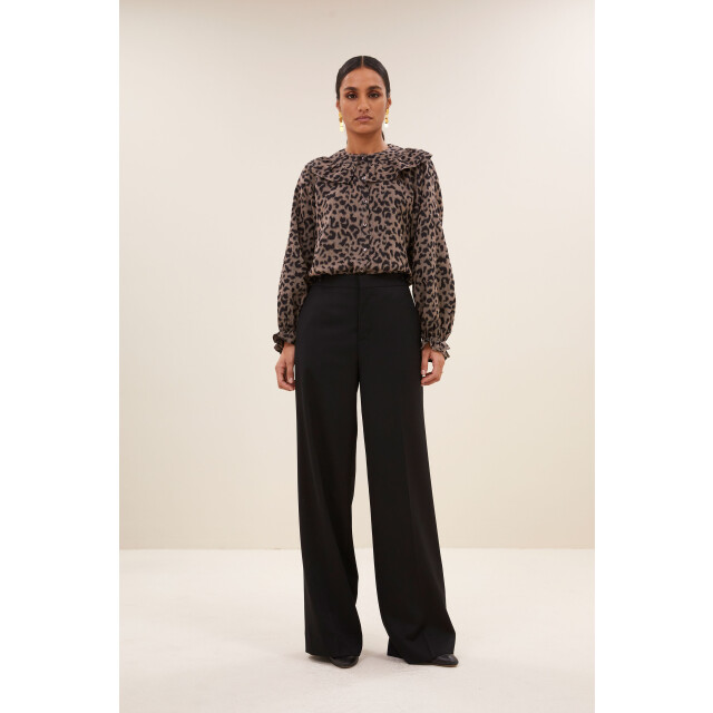 By-Bar Amsterdam gia leo blouse 25512054 1701 brown leo 06615.849.0010 large